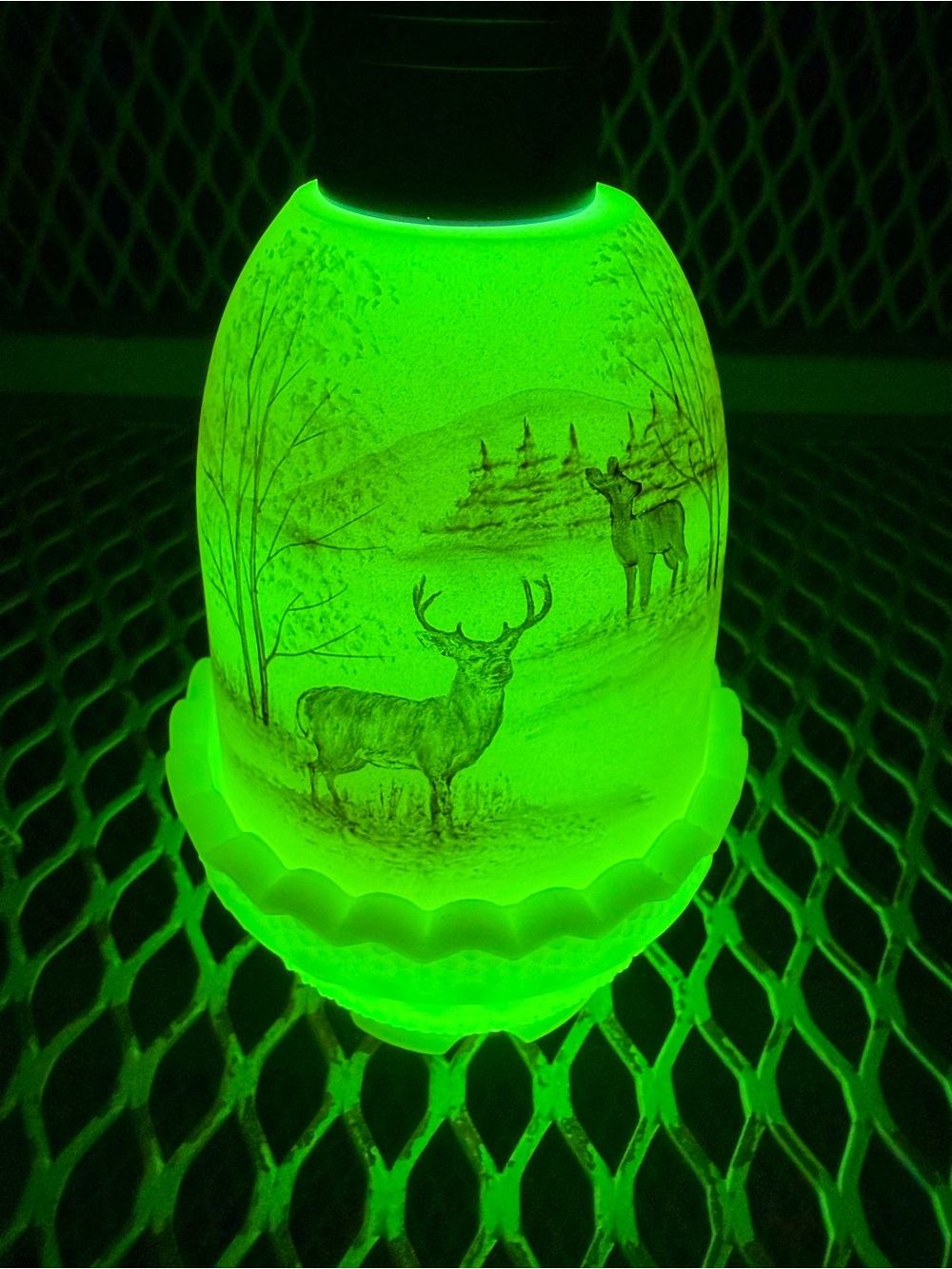 ✨ VINTAGE FENTON FAIRY LAMP PAIR ✨ set of (2)
